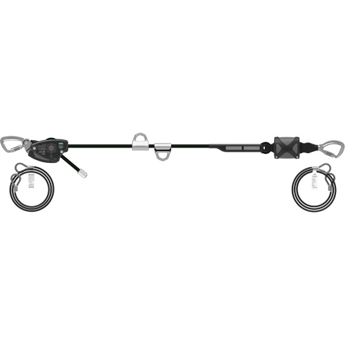 60' Rope Temporary Horizontal Lifeline, Kernmantle Distribution Élite MP