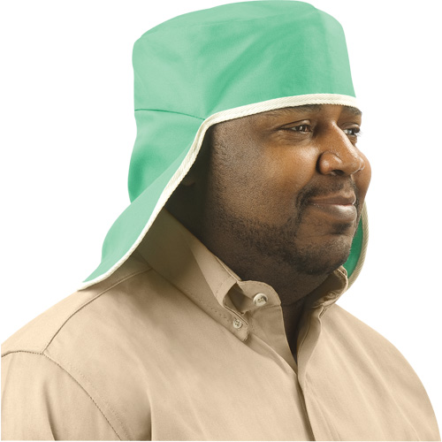Chapeau avec couvre-nuque en coton ignifug&eacute; Weldlite, Taille unique, Vert Distribution Élite MP