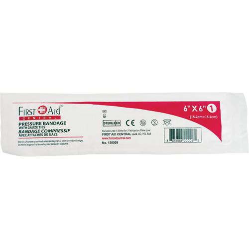 Pansement compressif st&eacute;rile, 6" lo x 6" la Distribution Élite MP