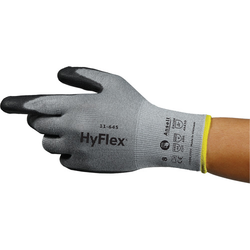 Gants anti-coupures HyFlex 11-645, Taille 5, Calibre 13, Rev&ecirc;tement Polyur&eacute;thane, Enveloppe en Intercept, ASTM ANSI niveau A4/EN 388 niveau D Distribution Élite MP