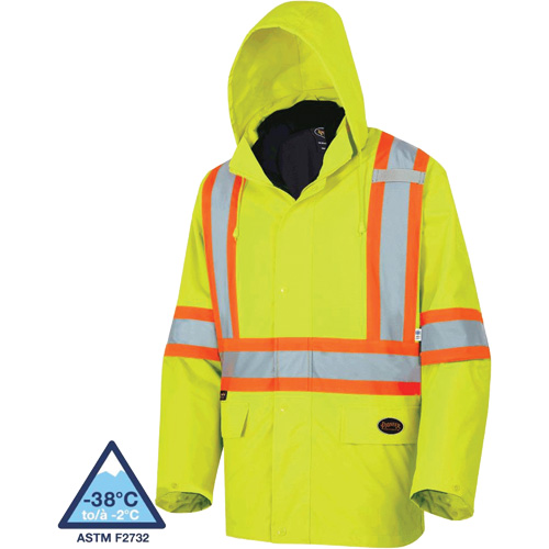 5633 The Rock 3-in-1 Parka, High Visibility Lime-Yellow, X-Small Distribution Élite MP
