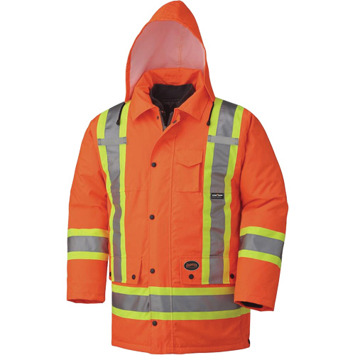5020 Waterproof 7-in-1 Parka, High Visibility Orange, Small Distribution Élite MP
