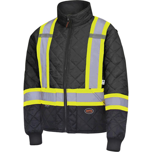 5017 Quilted Freezer Jacket, Polyester, Black, X-Small Distribution Élite MP