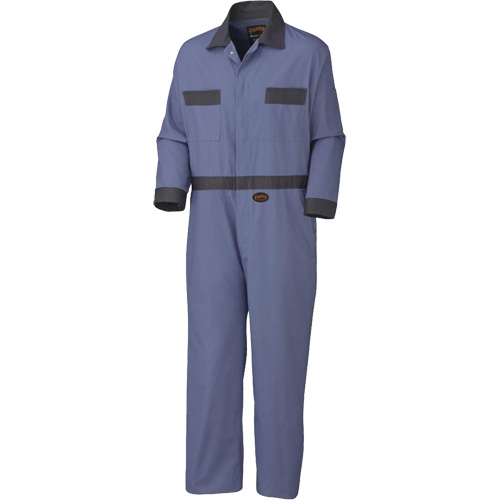 5133 Coveralls with Concealed Brass Buttons, Men's, Navy Blue, Size 36 Distribution Élite MP