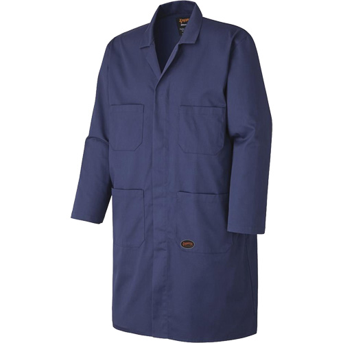 512 Shop Coat, Poly-Cotton, Small, Navy Blue Distribution Élite MP
