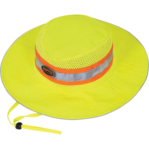 279 Ranger's Hat with Strap, High Visibility Lime-Yellow, Polyester Distribution Élite MP