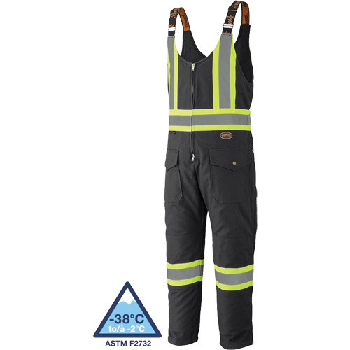 5536BK Combinaison en toile de coton matelass&eacute;e, Coton, T-petit, Noir Distribution Élite MP
