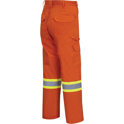 4462 Bright Safety Cargo Pants with Startech&reg; Tape, Cotton, 32, High Visibility Orange Distribution Élite MP
