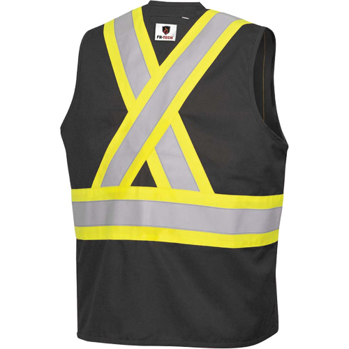 7729 FR-Tech&reg; Flame-Resistant Arc Safety Vest, Small, Black, 10 cal/cm² Distribution Élite MP