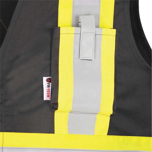 7729 FR-Tech&reg; Flame-Resistant Arc Safety Vest, Small, Black, 10 cal/cm² Distribution Élite MP