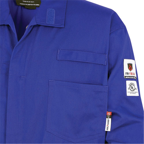 7779 Combinaison ignifuge r&eacute;sistant aux arcs &eacute;lectriques FR-Tech 88/12, Taille 48, Bleu royal Distribution Élite MP