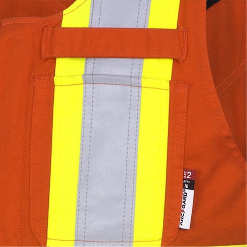 7712 FR-Tech&reg; Flame-Resistant Overalls, Small, High Visibility Orange Distribution Élite MP
