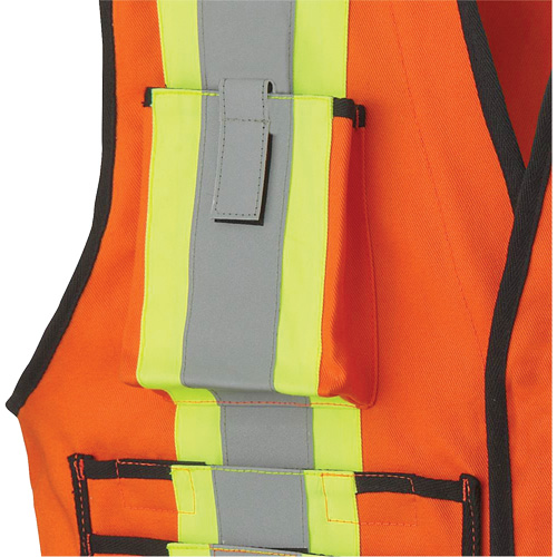 7732 Veste d'arpenteur ignifuge et r&eacute;sistant aux arcs &eacute;lectriques FR-Tech, Petit, Orange haute visibilit&eacute;, 9,7 cal/cm² Distribution Élite MP