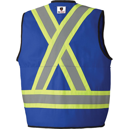 7733 Veste d'arpenteur ignifuge et r&eacute;sistant aux arcs &eacute;lectriques FR-Tech, Petit, Bleu royal, 9,7 cal/cm² Distribution Élite MP