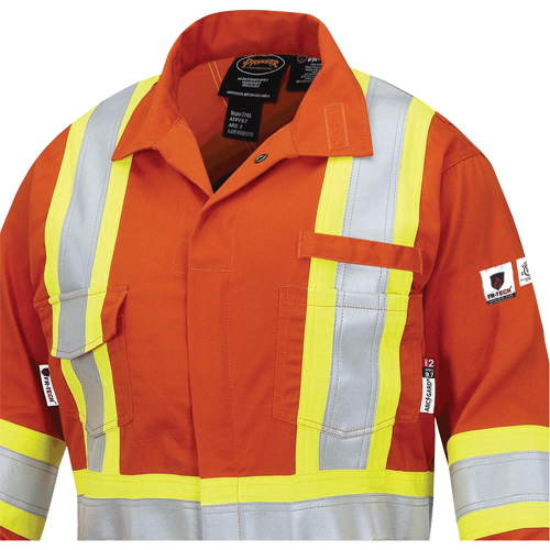 7702W FR-Tech&reg; Women's FR/Arc-Rated Coveralls, Size X-Small, High Visibility Orange, 10 cal/cm² Distribution Élite MP