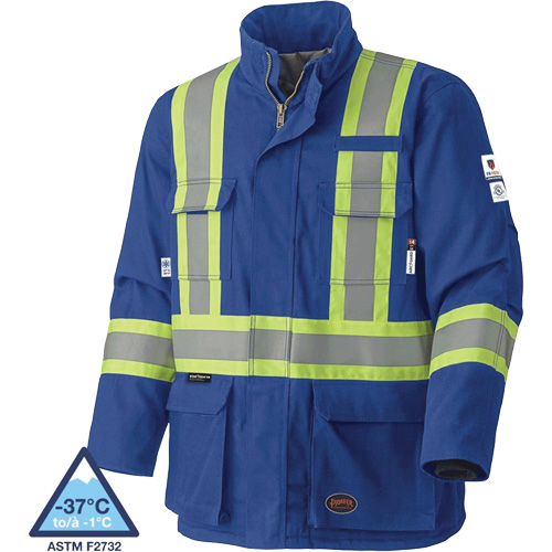5523 Manteau de s&eacute;curit&eacute; ignifuge, Petit, Bleu royal, 58 cal/cm² Distribution Élite MP