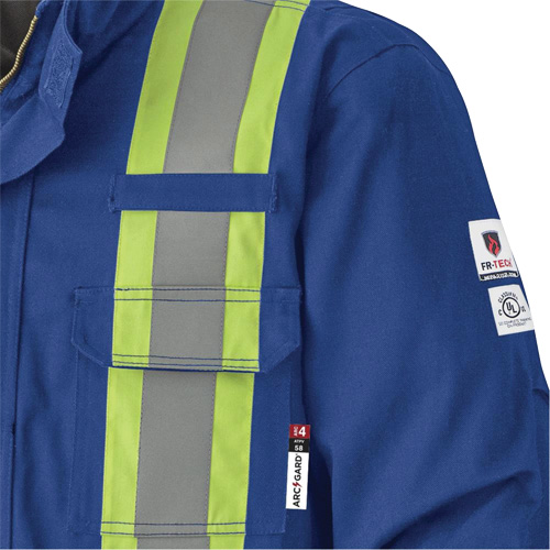 5523 Manteau de s&eacute;curit&eacute; ignifuge, Petit, Bleu royal, 58 cal/cm² Distribution Élite MP