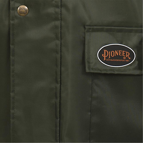 D8120J Nailhead Ripstop Tree Planter Hooded Jacket, Polyester/PVC, X-Small, Green Distribution Élite MP