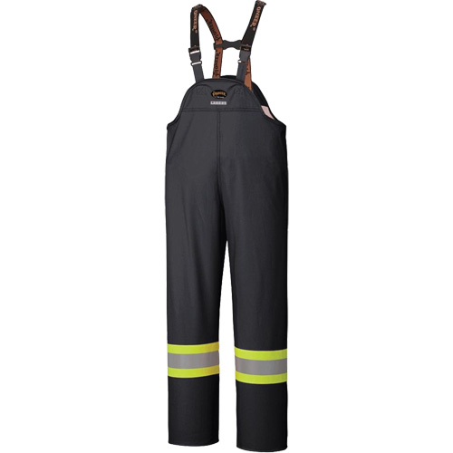 5895BK Flame-Resistant Waterproof Stretch Bib Pants, X-Small, Black Distribution Élite MP