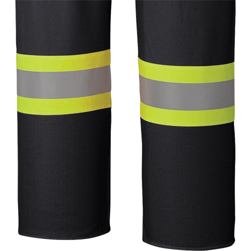 5895BK Flame-Resistant Waterproof Stretch Bib Pants, X-Small, Black Distribution Élite MP