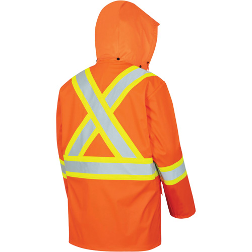 5892PKT High-Visibility FR Waterproof Safety Jacket, X-Small, High Visibility Orange Distribution Élite MP