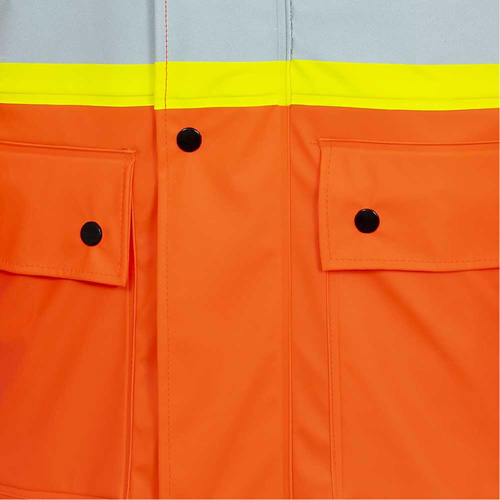 5892PKT High-Visibility FR Waterproof Safety Jacket, X-Small, High Visibility Orange Distribution Élite MP