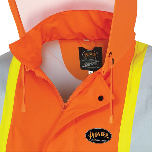 5892PKT High-Visibility FR Waterproof Safety Jacket, X-Small, High Visibility Orange Distribution Élite MP