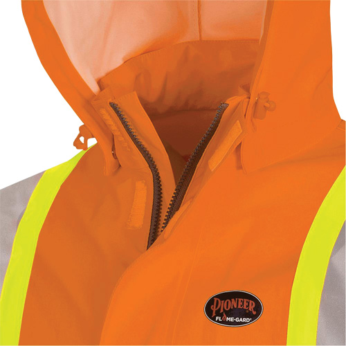 5880 Manteau de pluie ignifuge et protection contre les &eacute;clats d'arc &eacute;lectrique, T-petit, Orange haute visibilit&eacute;, 10 cal/cm² Distribution Élite MP