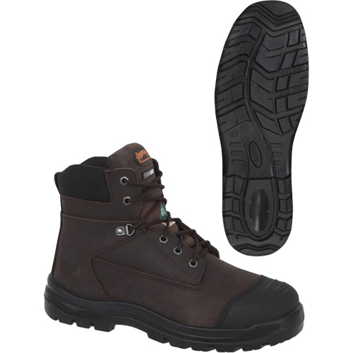 1026 Bottes de travail 6" marron, Cuir, Embout Acier, Taille 10 Distribution Élite MP