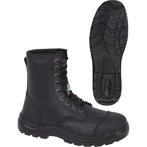 1027 Black 8" Work Boots, Leather, Steel Toe, Size 14 Distribution Élite MP
