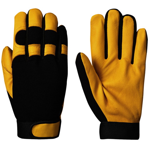 890 Mechanic's Style Ergonomic Gloves, Grain Goatskin Palm, Size Small Distribution Élite MP