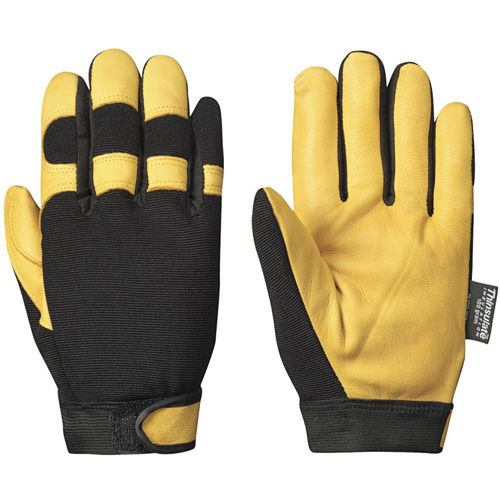 891 Mechanic's Style Insulated Ergonomic Gloves, Grain Goatskin Palm, Size Small Distribution Élite MP