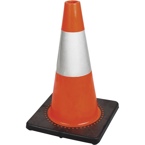 181 Premium Flexible Safety Cone, 18", Orange, 6" Reflective Collar(s) Distribution Élite MP