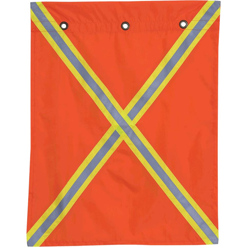 353 Drapeau avec bande r&eacute;fl&eacute;chissante, Polyester Distribution Élite MP