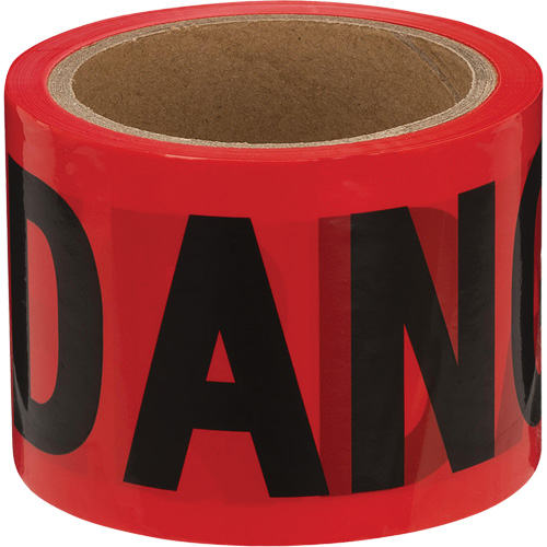 388 Ruban de danger, Bilingue, 3" la x 200' lo, 1,5 mil, Noir/rouge Distribution Élite MP