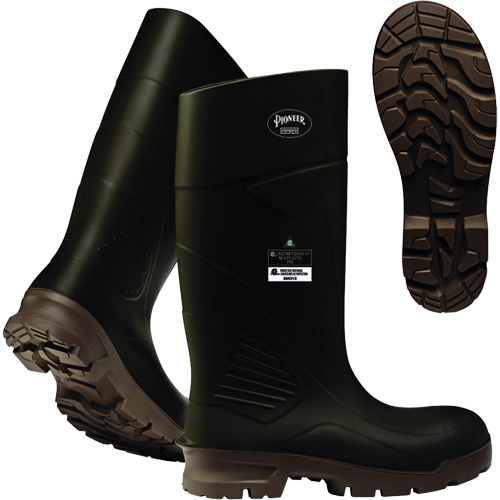 B405FUL.GR Pioneer Steel Plate Boots, Polyurethane, Steel Toe, Size 4, Puncture Resistant Sole Distribution Élite MP