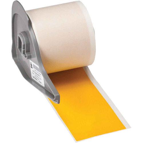 All-Weather Permanent Adhesive Label Tape, Vinyl, Yellow, 2" Width Distribution Élite MP