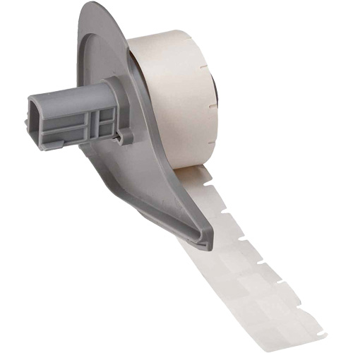 Self-Laminating Wrap-Around Wire & Cable Labels, Vinyl, 0.5" L x 0.75" H, White Distribution Élite MP