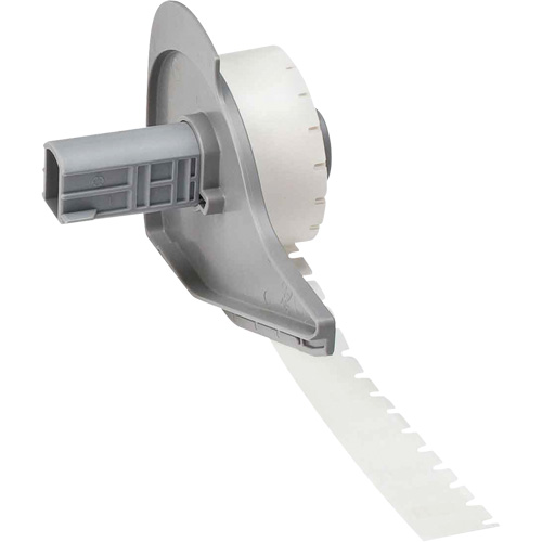 Harsh Environment Multi-Purpose Labels, Polyester, 0.35" L x 0.2" H, Black on Clear Distribution Élite MP