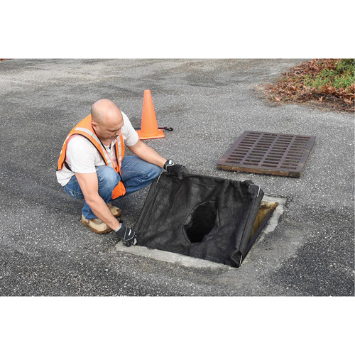 Bac de r&eacute;tention carr&eacute; Ultra-Drain Guard avec orifice de trop-plein, Huile & s&eacute;diments, 16" - 28" lo x 20" - 36" la Distribution Élite MP