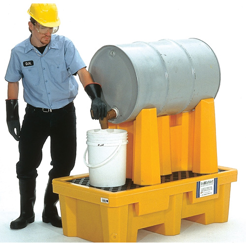 Syst&egrave;me de confinement Ultra-Drum pour 1 baril avec drain, 52" lo x 29" la x 49,5" ha, 750 gal. US Capacit&eacute; Distribution Élite MP