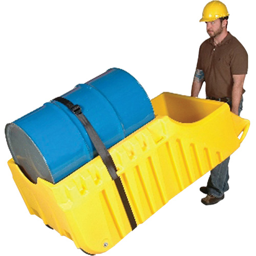 Drum Dolly, 26.5" L x 26.5" W x 5" H, 800 US gal. Spill Cap. Distribution Élite MP