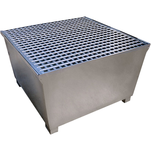Steel Ultra-IBC Spill Pallet&reg;, 370 US gal. Spill Capacity, 57.6" x 34.7" x 56.9" Distribution Élite MP