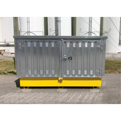 Ultra-Twin IBC en acier avec couvercle rigide, 123,4" lo x 73,4" la x 66,4" h, Capacit&eacute; de charge 12250 lb Distribution Élite MP