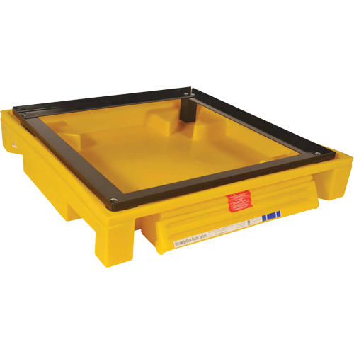 Single Drum Ultra-Safety Cabinet Bladder System, 37,8" lo x 37,8" la x 6,3" h, Capacit&eacute; de charge 1500 lb Distribution Élite MP