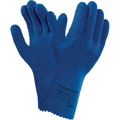 Gants Alphatec 62-401, Taille 7, 12,6" lo, Latex de caoutchouc, Doublure en Coton Distribution Élite MP