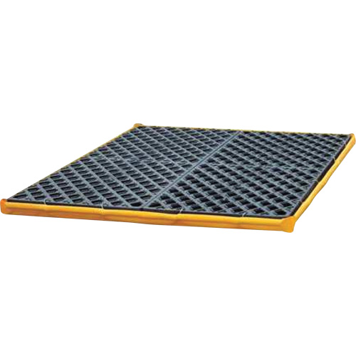 4-Drum Flexible Ultra-Spill Deck&reg;, 22 US gal. Spill Capacity, 48" x 48" x 2.5" Distribution Élite MP
