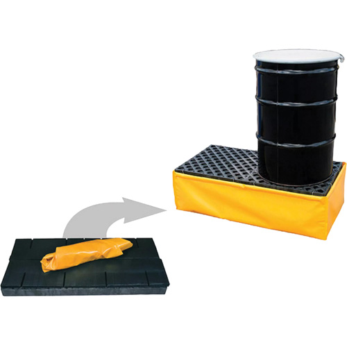 2-Drum Flexible Ultra-Spill Pallet&reg;, 66 US gal. Spill Capacity, 48" x 24" x 14" Distribution Élite MP