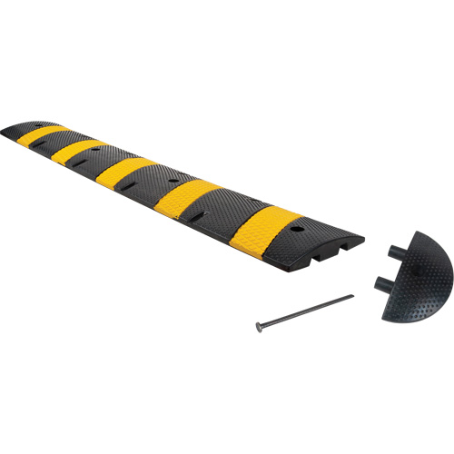 Speed Bump Kit, Rubber, 6' L x 11" W x 2" H Distribution Élite MP