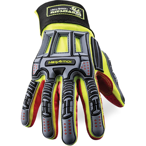 Rig Lizard&reg; 2028X Cut-Resistant Gloves, 6/X-Small, Synthetic/HPPE Palm, Elastic/Hook & Loop Cuff Distribution Élite MP